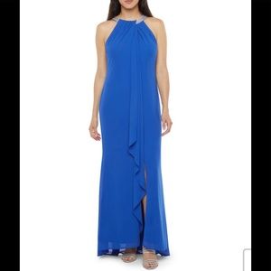 New Gorgeous Royal Blue Evening Gown